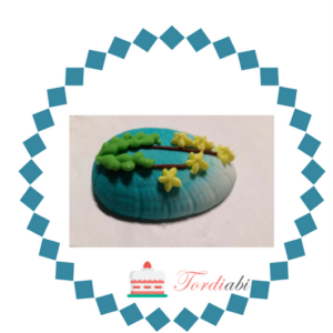 Tordiabi suhkrukaunistus lihavõttemuna sinine