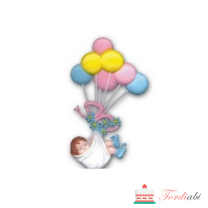 Tordiabi tordikaunistus beebi õhupallidega