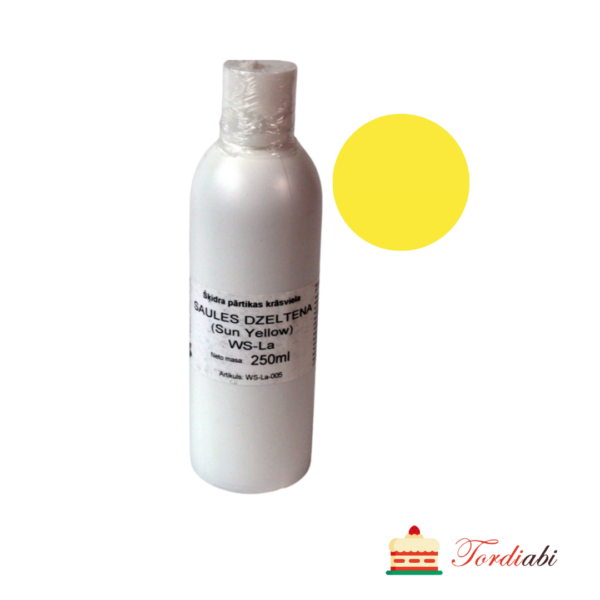 Tordiabi vedel toiduvärv kollane sun yellow 250 ml
