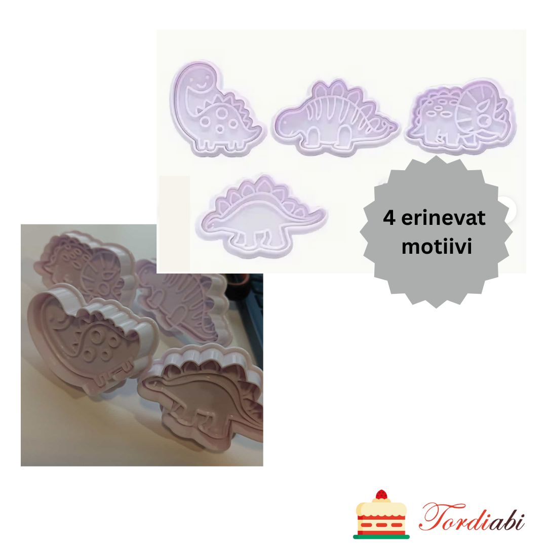 Tordiabi pitsatvormid dinosaurused 4 tk