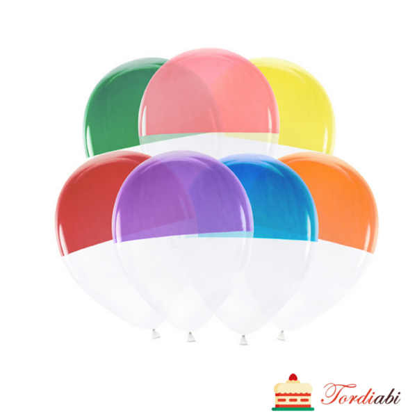Tordiabi värvilised poolikud õhupallid