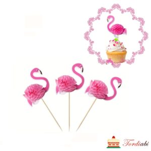 Tordiabi flamingo topperid 3 tk