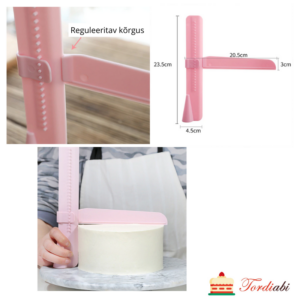 Tordiabi reguleeritava kõrgusega tordi kaabits