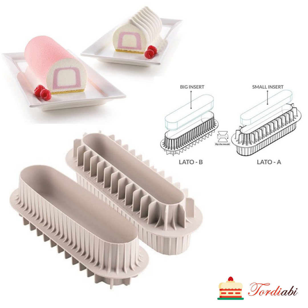 Silikomart 3D Design Mould - Insert Buche & Cake