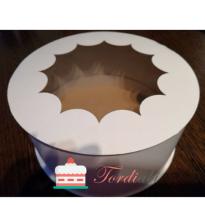 Tordiabi aknaga 20 cm ümmargune tordikarp
