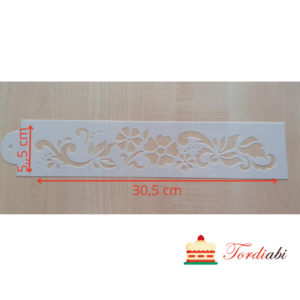 Tordiabi rukkililledega šabloon nr. 3