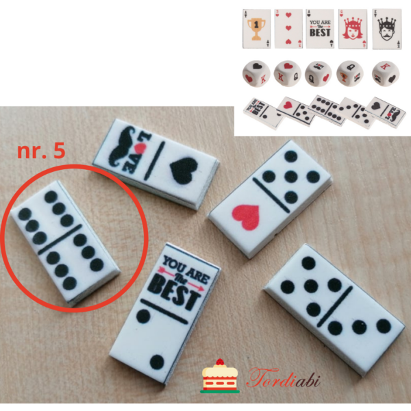 Tordiabi suhkrudekoor mängurile domino klots nr. 5