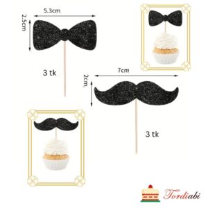 Tordiabi meestepäeva topperid vuntsid ja kikilipsud