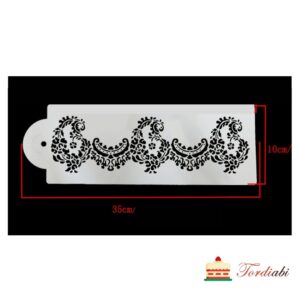 Tordiabi sabloon laineline ornament servade kaunistamiseks suur