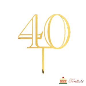 Tordiabi kuldne topper number 40