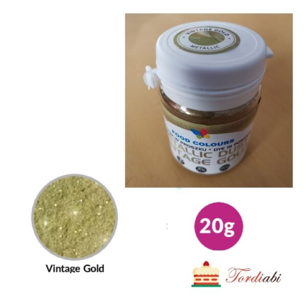 Tordiabi sädelev toiduvärv pulber vintage gold