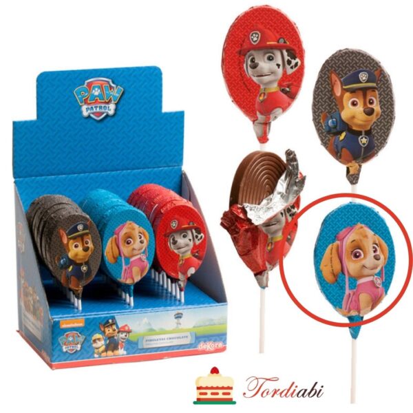 Tordiabi paw patrol käpapatrull šokolaadist pulgakomm topper helesinine