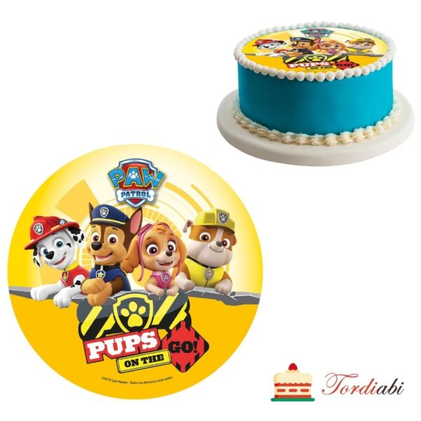 Tordiabi paw patrol käpapatrullid pups vahvlipilt tordile