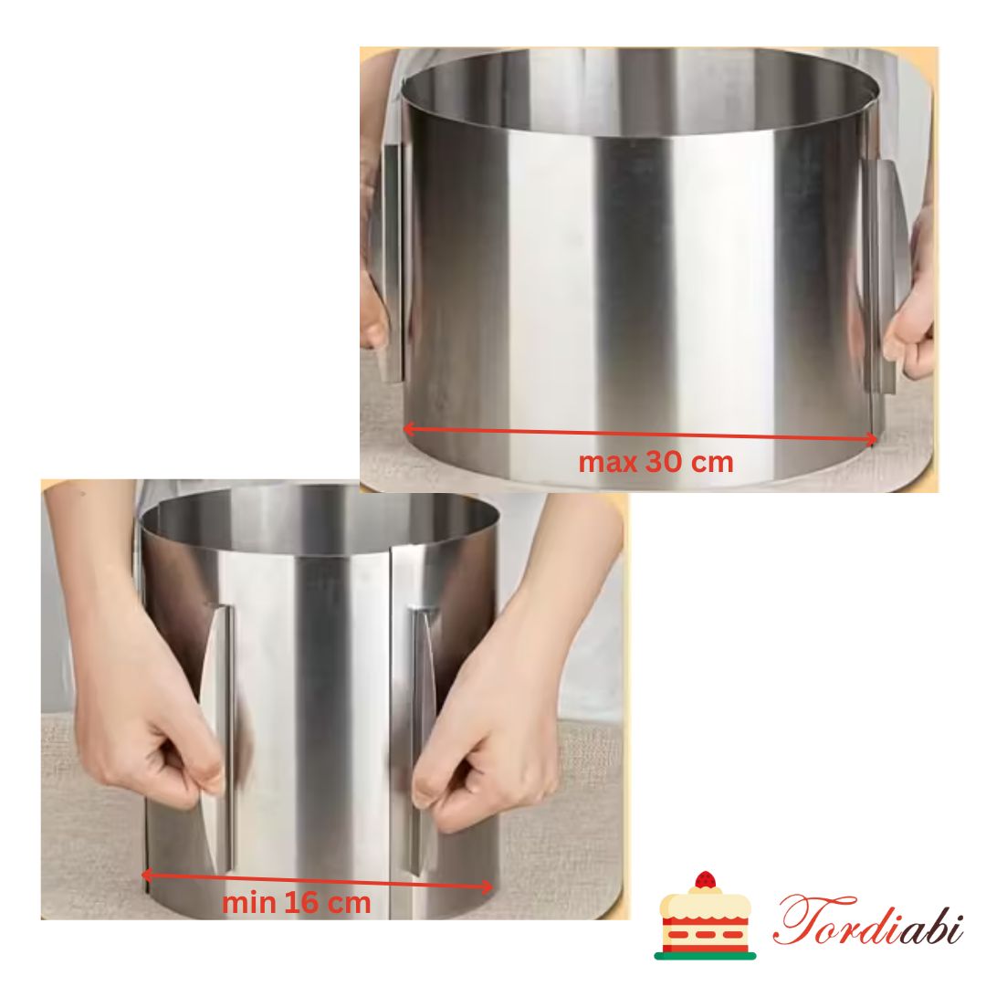 Tordiabi reguleeritav tordiraam 20 cm kõrge