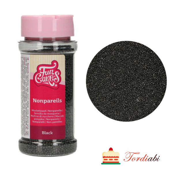 Tordiabi mustad nonparellid FunCakes