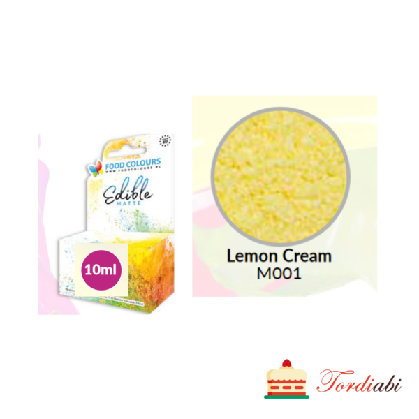 Edible matte lemon cream kollane toiduvärv