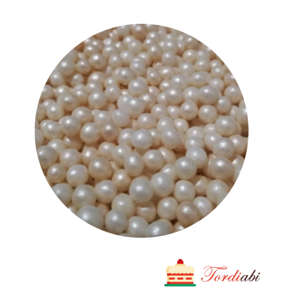 Tordiabi naturaalvalged pärlmutter suhkrupärlid 100 g