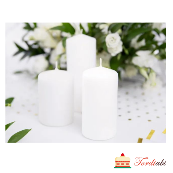 Tordiabi valge pulmaküünal 12 cm