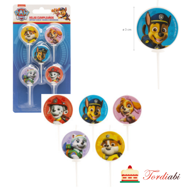 Tordiabi paw patrol käpapatrullid tordiküünlad