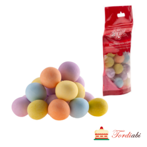 Tordiabi värvilised pastelsed šokolaadipallid