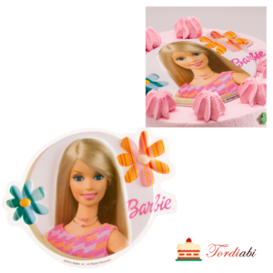 Tordiabi Barbie kahe lilleõiega mittesöödav tordikaunistus