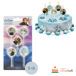 Tordiabi tordiküünlad Frozen ümmargused 3 cm 5 tk