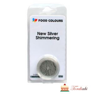 Tordiabi sädelev hõbedane toiduvärv NEW SILVER SHIMMERING