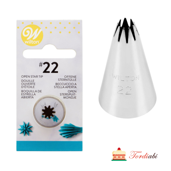 Tordiabi kreemipritsi otsik tülle wilton nr 22