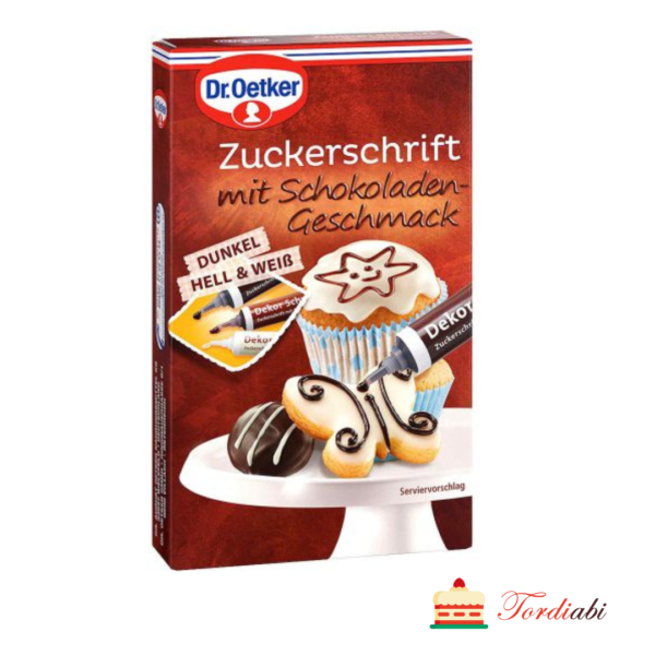 Tordiabi šokolaadituubid kirjutamiseks Dr. Oetker