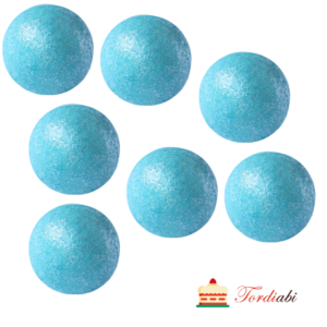 Tordiabi helesinised pärlmutter šokolaadipallid pearl blue