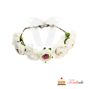 Tordiabi valgetest roosidest pärg