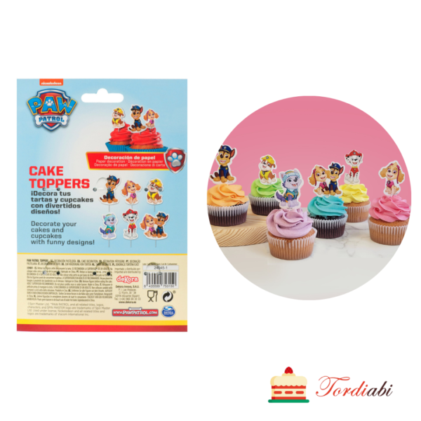 Tordiabi paw patrol muffini topperid