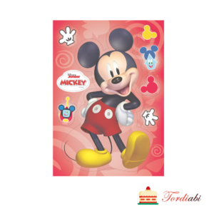 Tordiabi Mickey Mouse eellõigatud siluett vahvlist