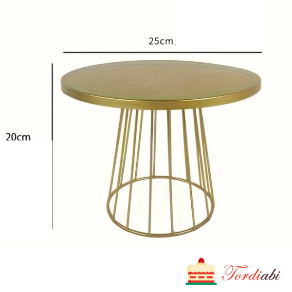 Tordiabi elegantne kuldne tordialus 25 cm
