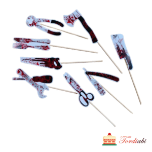 Halloweeni topperid tordile/ tassikookidele, 8 tk
