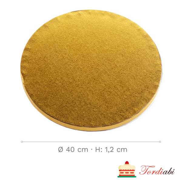 Tordiabi ümmargune kuldene paks tordialus paksusega 12 mm läbimõõt 40 cm