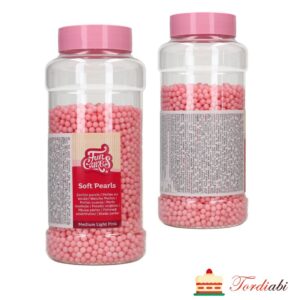 Tordiabi roosad suhkrupärlid 5mm FunCakes