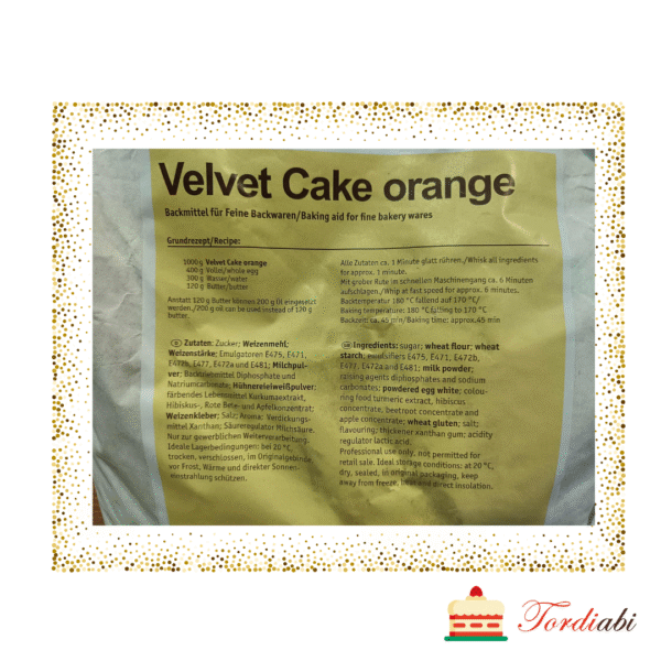 Küpsetussegu, apelsinimaitseline  ORANGE VELVET - 500 g - Image 2