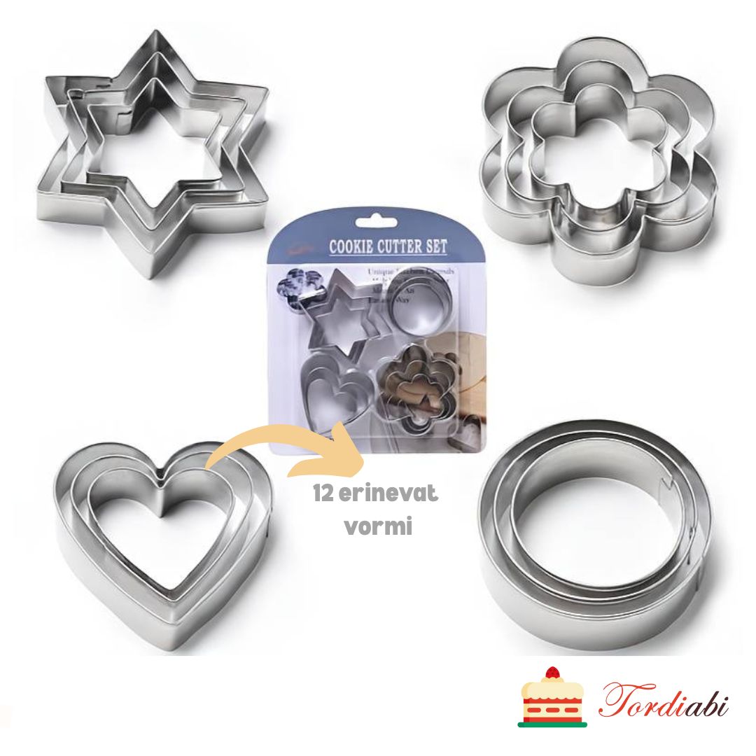 Tordiabi metallvormide komplekt 12 tk