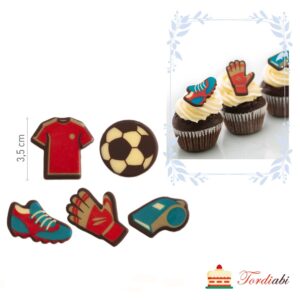 Tordiabi jalgpalli teemalised sokolaadidekoorid