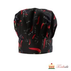 Tordiabi tekstiilist kokamüts piprakaunadega