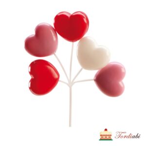 Tordiabi 3D südamed 5 tk topper mittesöödav