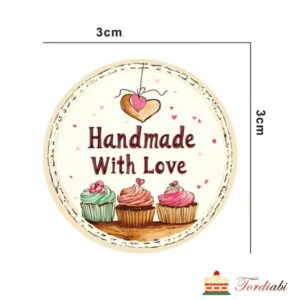 Tordiabi kleebis Handmade with love