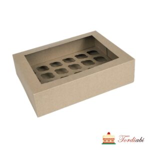 Tordiabi muffinikarp aknaga 12-le minimuffinile