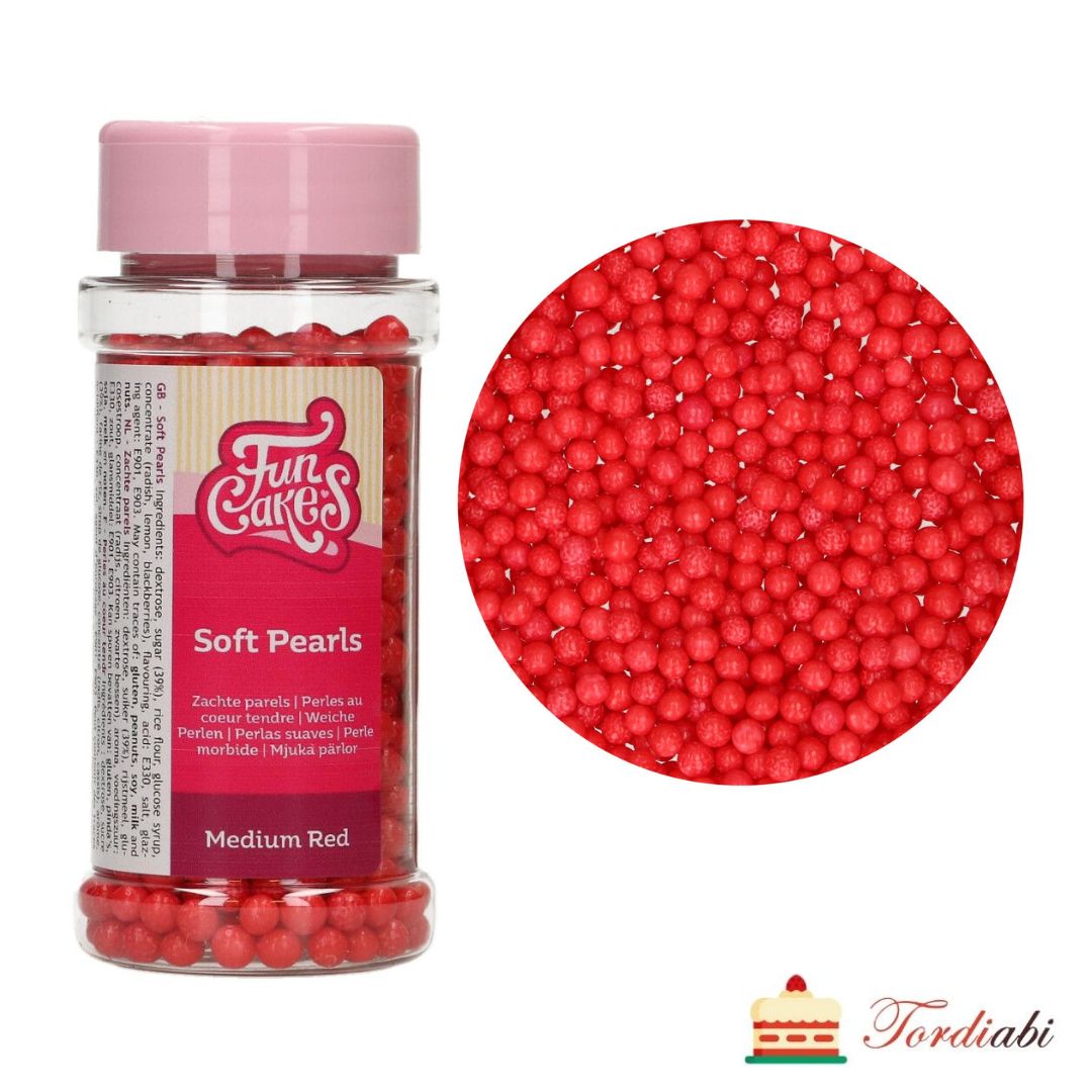 Tordiabi punased suhkrupärlid FunCakes