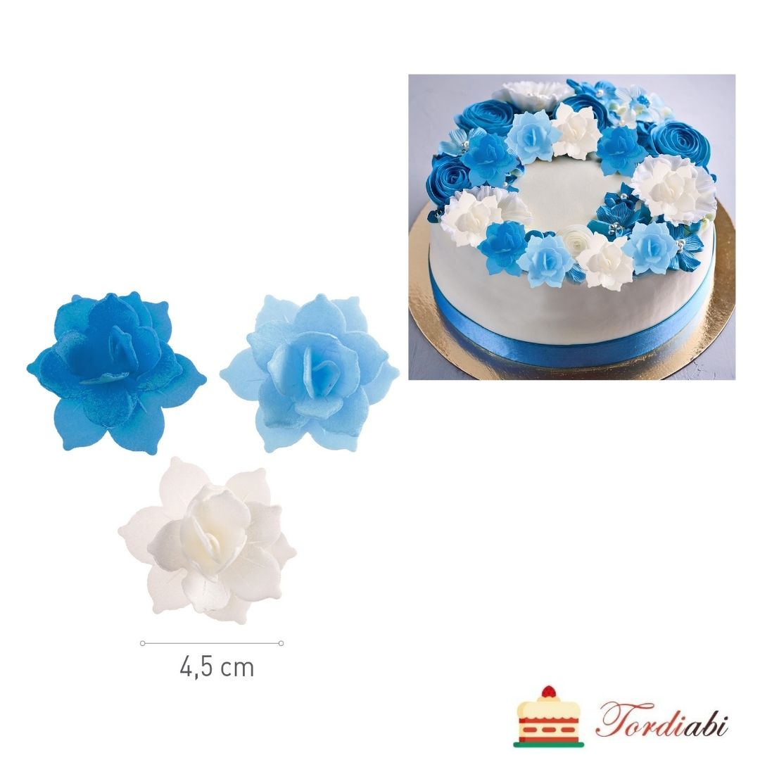 Tordiabi sinised lvalged illeõied vahvlidekoorid 8 tk