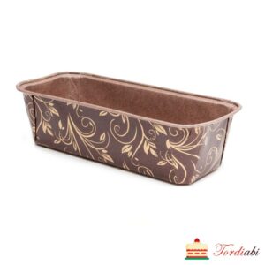 Tordiabi keeksivorm pabervorm pruun kuldse mustriga