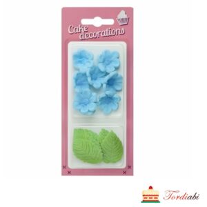 Tordiabi kaunistuskomplekt suhkrudekoorid helesinised killeõied