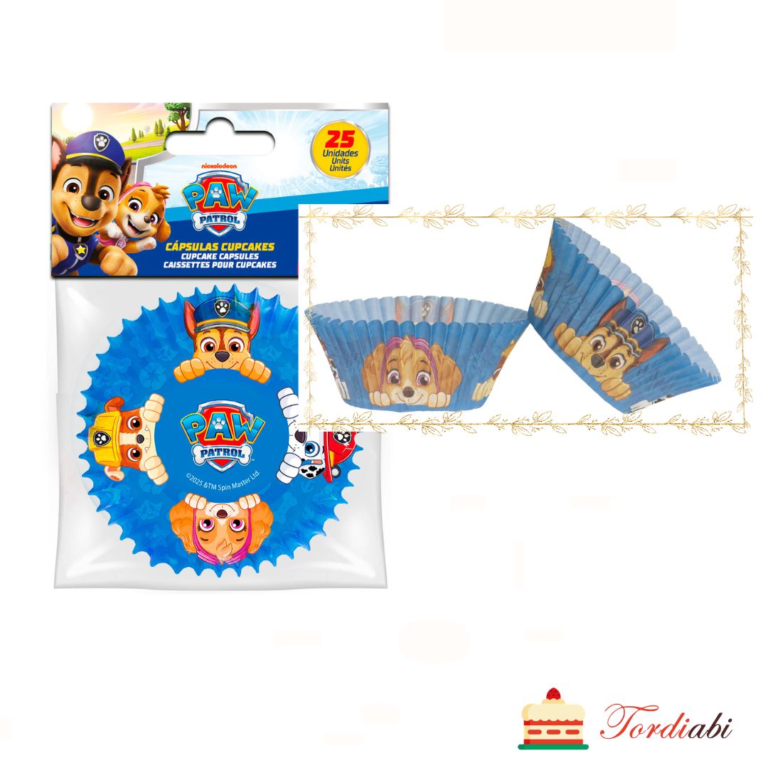 Tordiabi paw patrol käpapatrullid muffinivormid 25 tk pakend