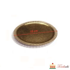 Tordiabi kuldne pitsilise servaga alus 15 cm